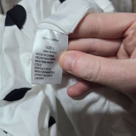 Blenca White and Navy Strapless Tube Polka Dot Peplum Top - Picture 4 of 4